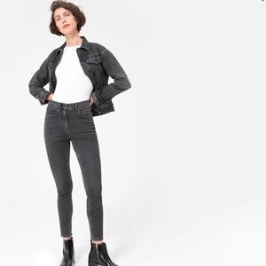 𝅺EVERLANE Ankle High Rise Slim Straight Jeans